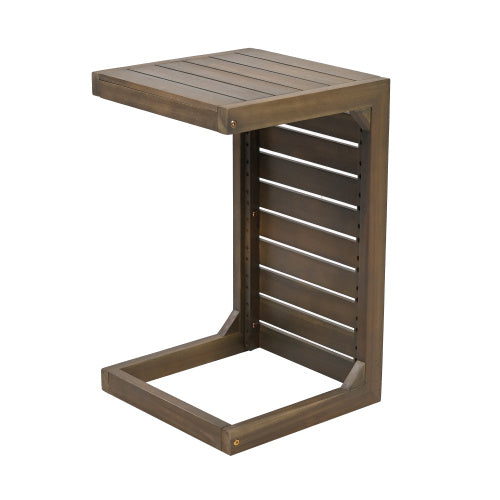 C-shape End Table Grey