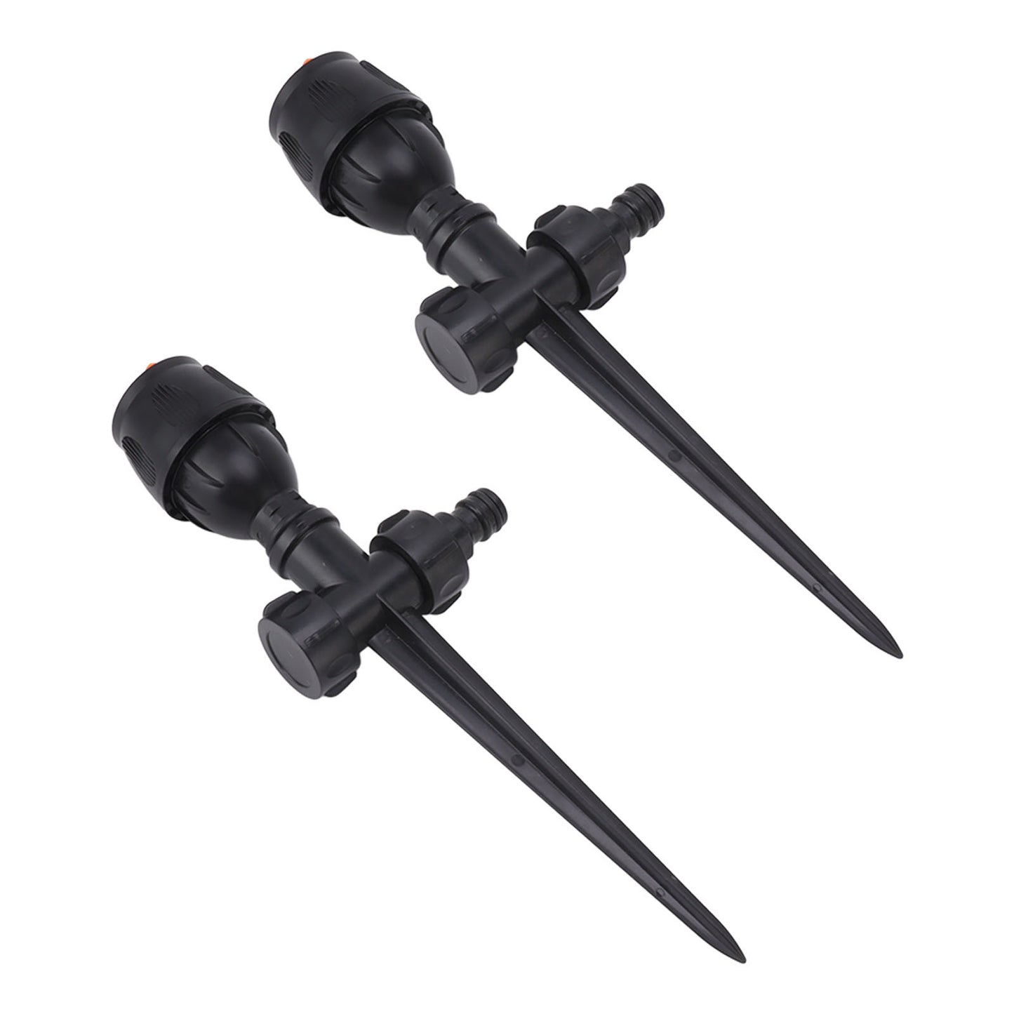 2pcs Garden Sprinklers Plastic 360 Degree Rotating Irrigation Sprinkler Large Area Coverage Sprinkler for Garden Yard Lawn
