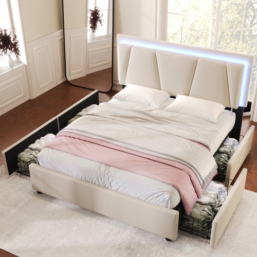 Wooden Storage Bed Bed Frame   Size 140cmx200cm