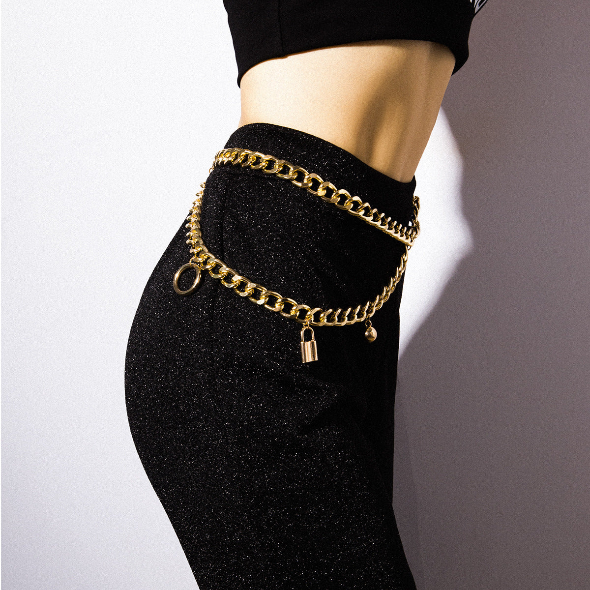 European And American Cross-border Jewelry, Personalized Temperament, Chain Bead Waist Ornament