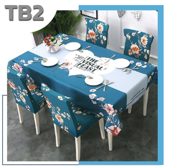 Waterproof, oil-proof and hot-proof household dining table and chair cover