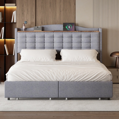 Linen Bed Frame
