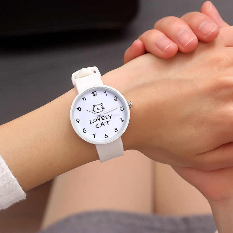 Korean fashion small dial ladies thin strap student watch personality trend female models