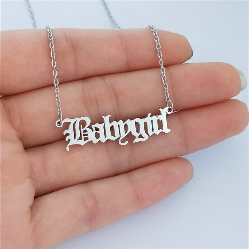 Creative babygirl english alphabet items