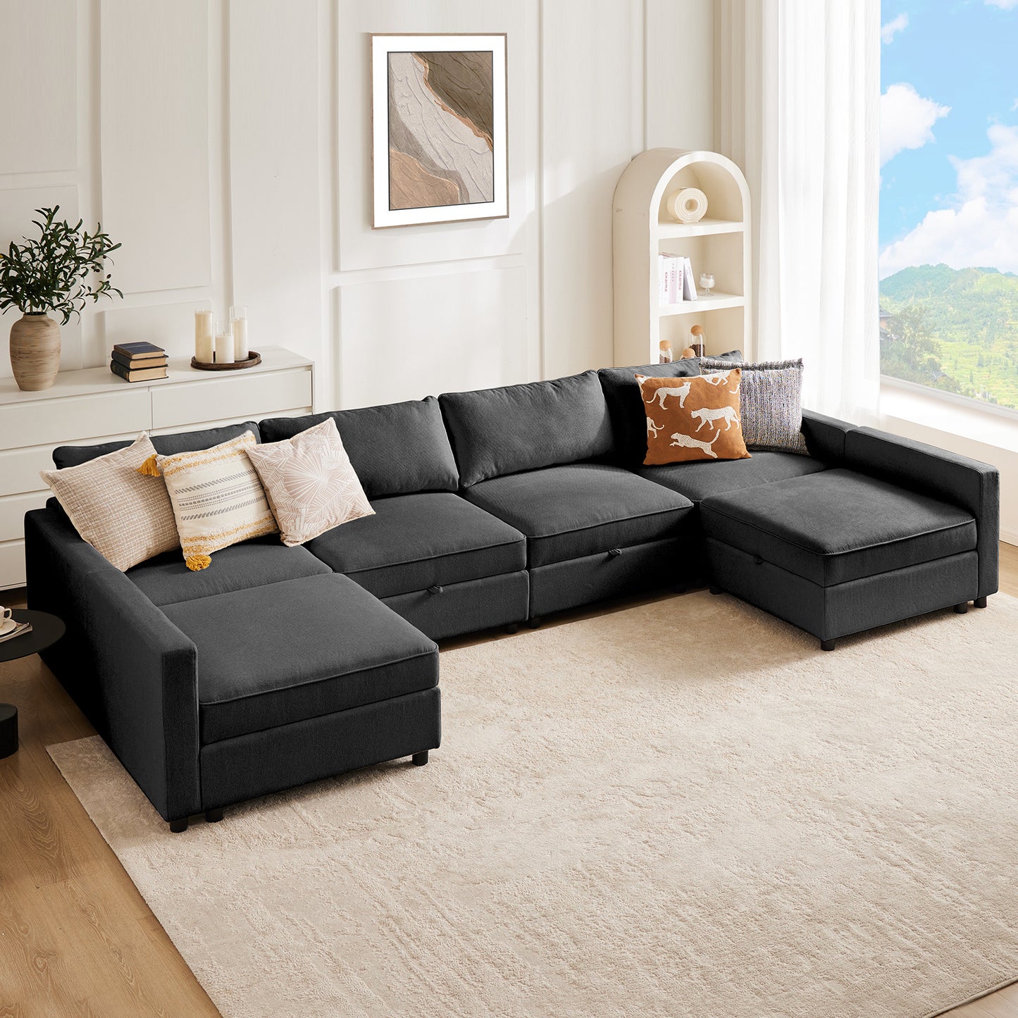 Large Sofa Bed In The Living Room