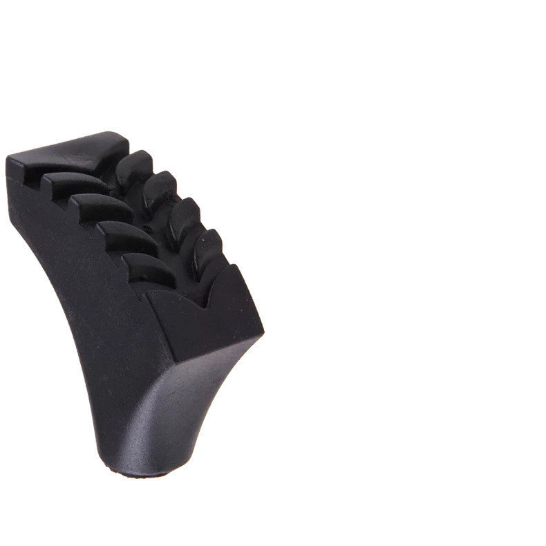 Outdoor Trekking Pole Hoof Foot Cover Rubber Black Universal