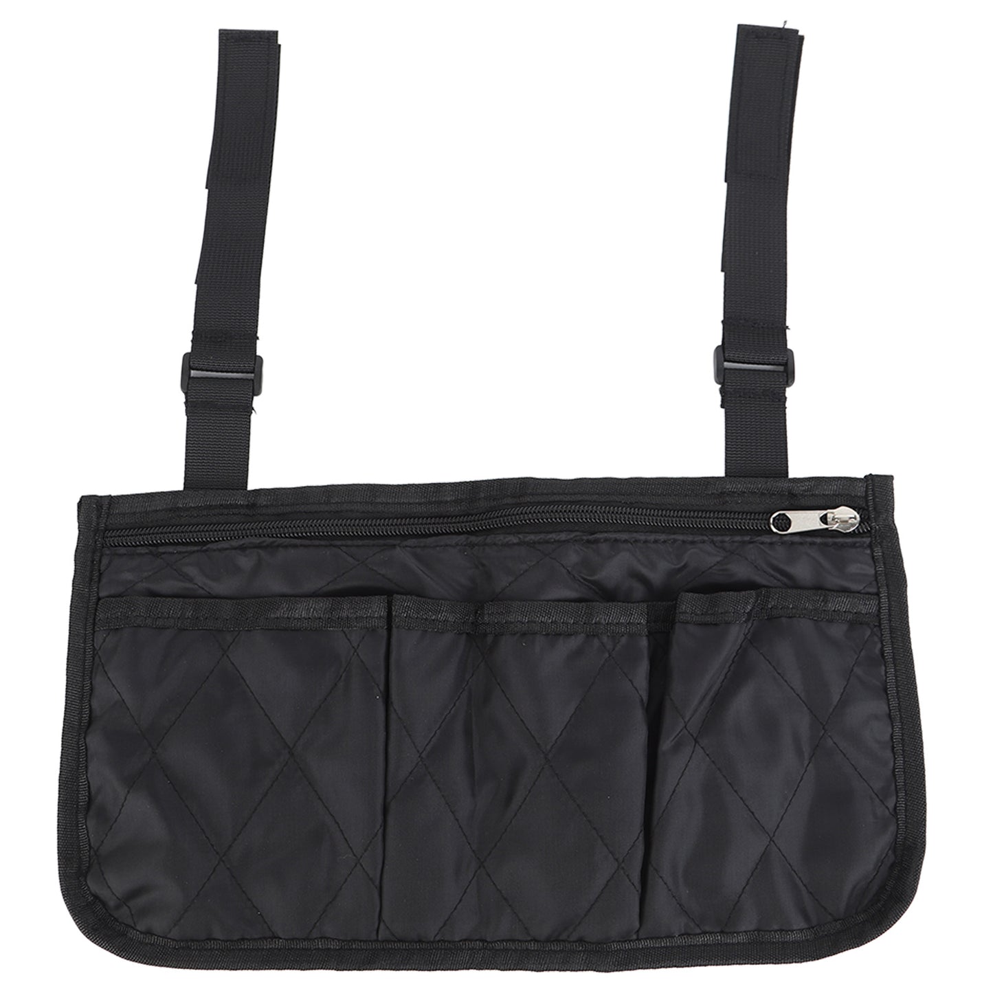 Wheelchair Side Bag Armrest Accessories Black Wheelchair Pouch Storage Bag for Disabled