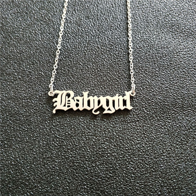 Creative babygirl english alphabet items