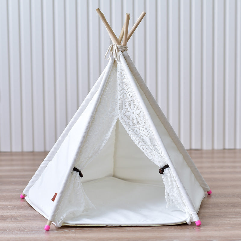 Small spotted tent cat kennel tent