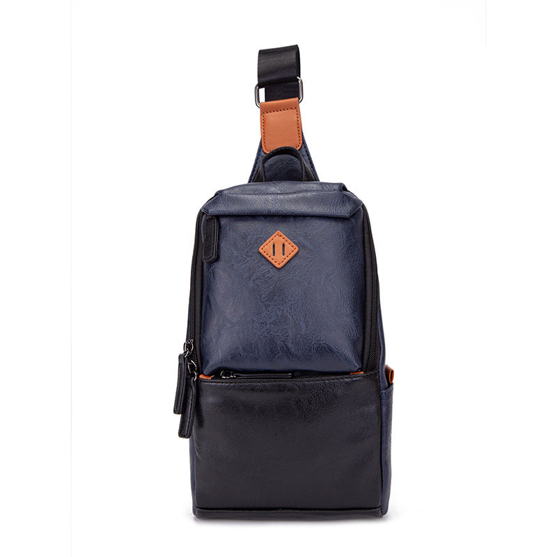 Cycling shoulder bag soft leather backpack