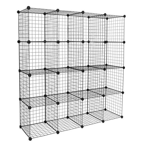 16 Grid Iron Mesh Material Storage Rack