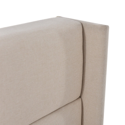 Linen Bed With Metal Frame Panels  140cmx200cm