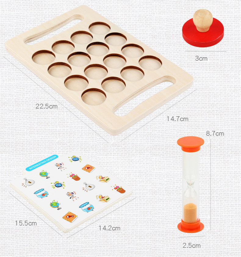 Intellectual Development Wooden Children's Memory Chess