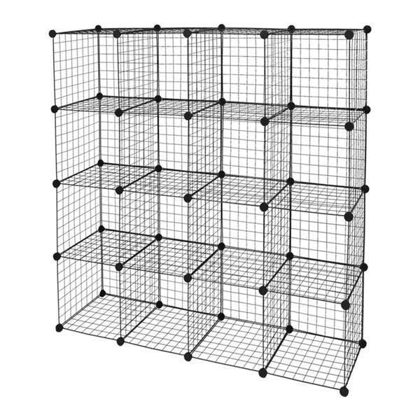 16 Grid Iron Mesh Material Storage Rack