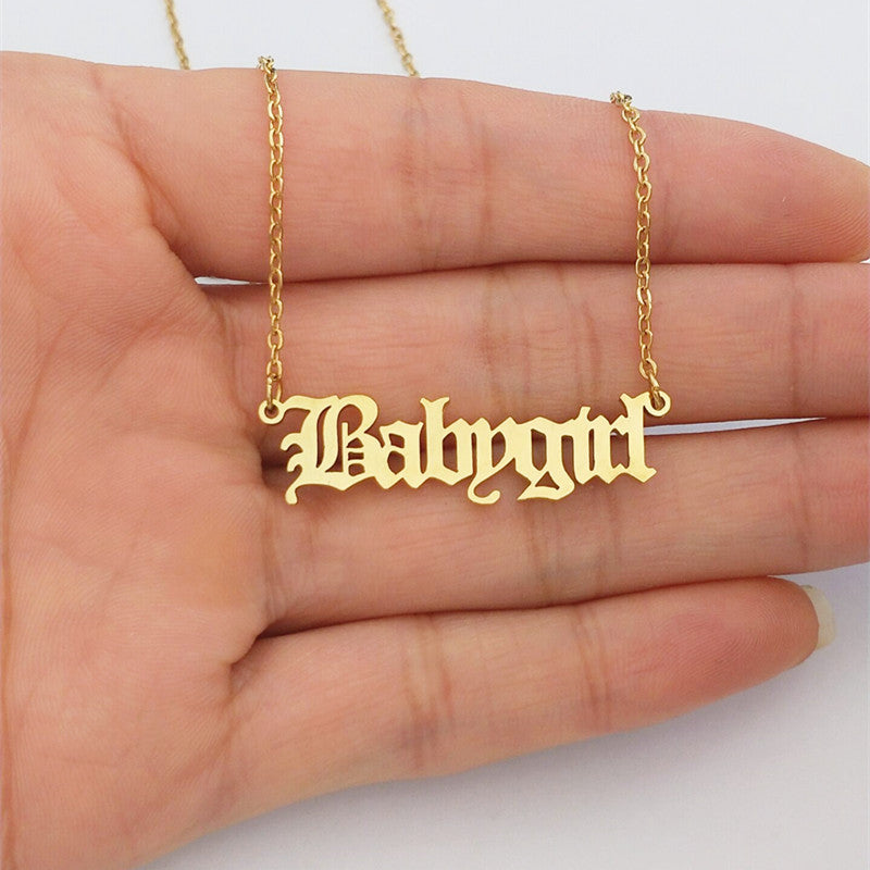 Creative babygirl english alphabet items
