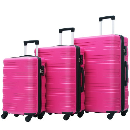 Hardshell Luggage Sets 3 Pcs Spinner Suitcase With TSA Lock Lightweight 20x24x28