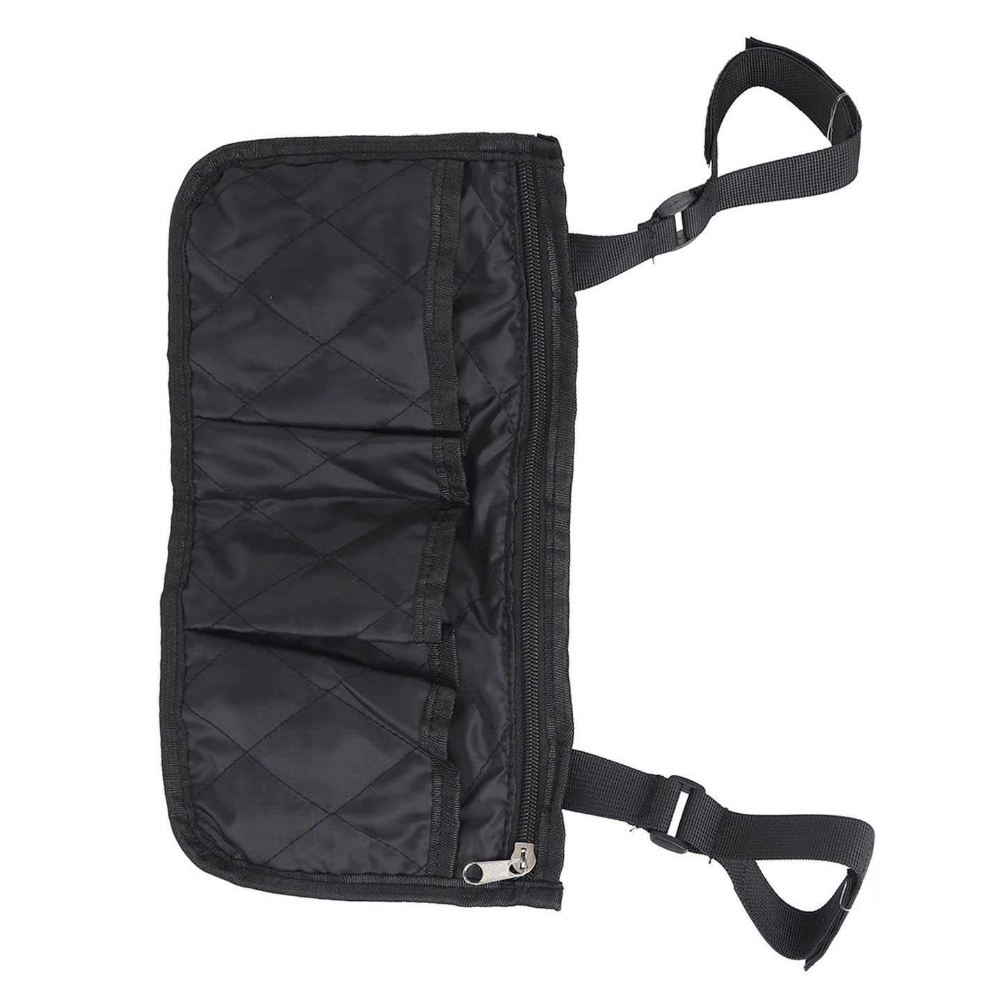 Wheelchair Side Bag Armrest Accessories Black Wheelchair Pouch Storage Bag for Disabled