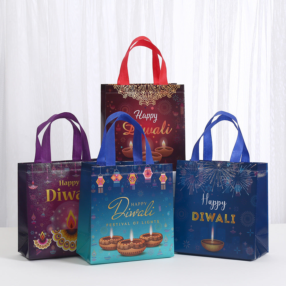 Waterproof Takeaway Shopping Bags Indian Festival Hand