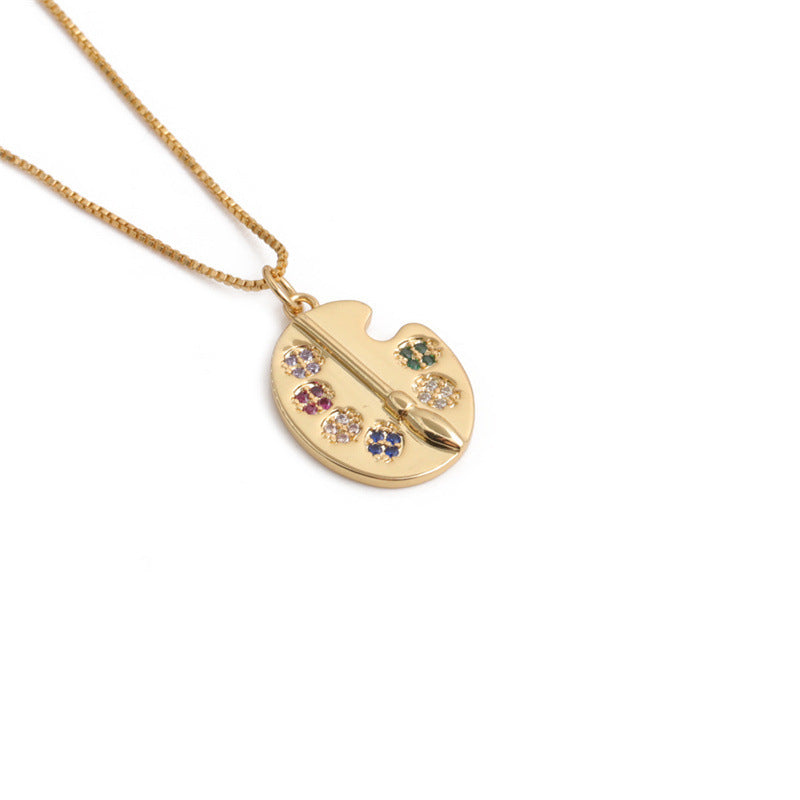 Gold Color Zircon Ornament Irregular Ladies