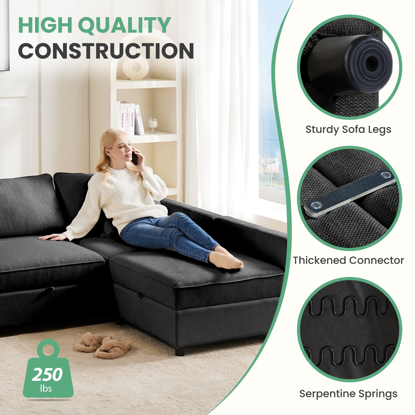 Large Sofa Bed In The Living Room
