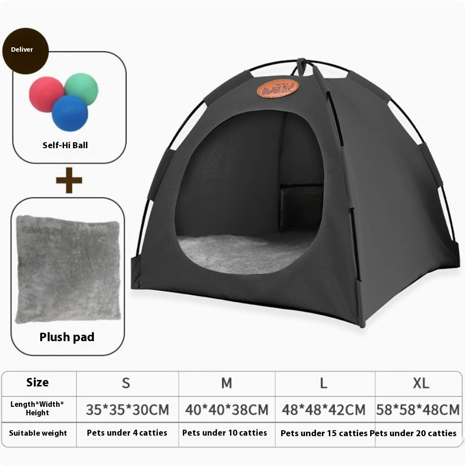 Four Seasons General Purpose Semi-enclosed Removable And Washable Cat Tent