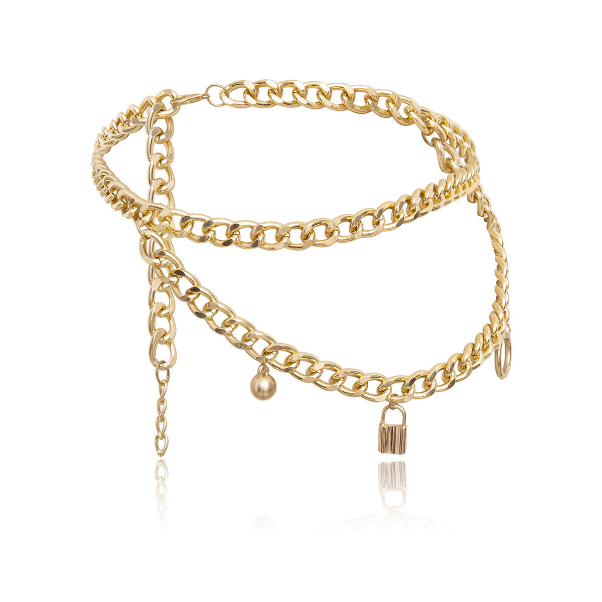 European And American Cross-border Jewelry, Personalized Temperament, Chain Bead Waist Ornament