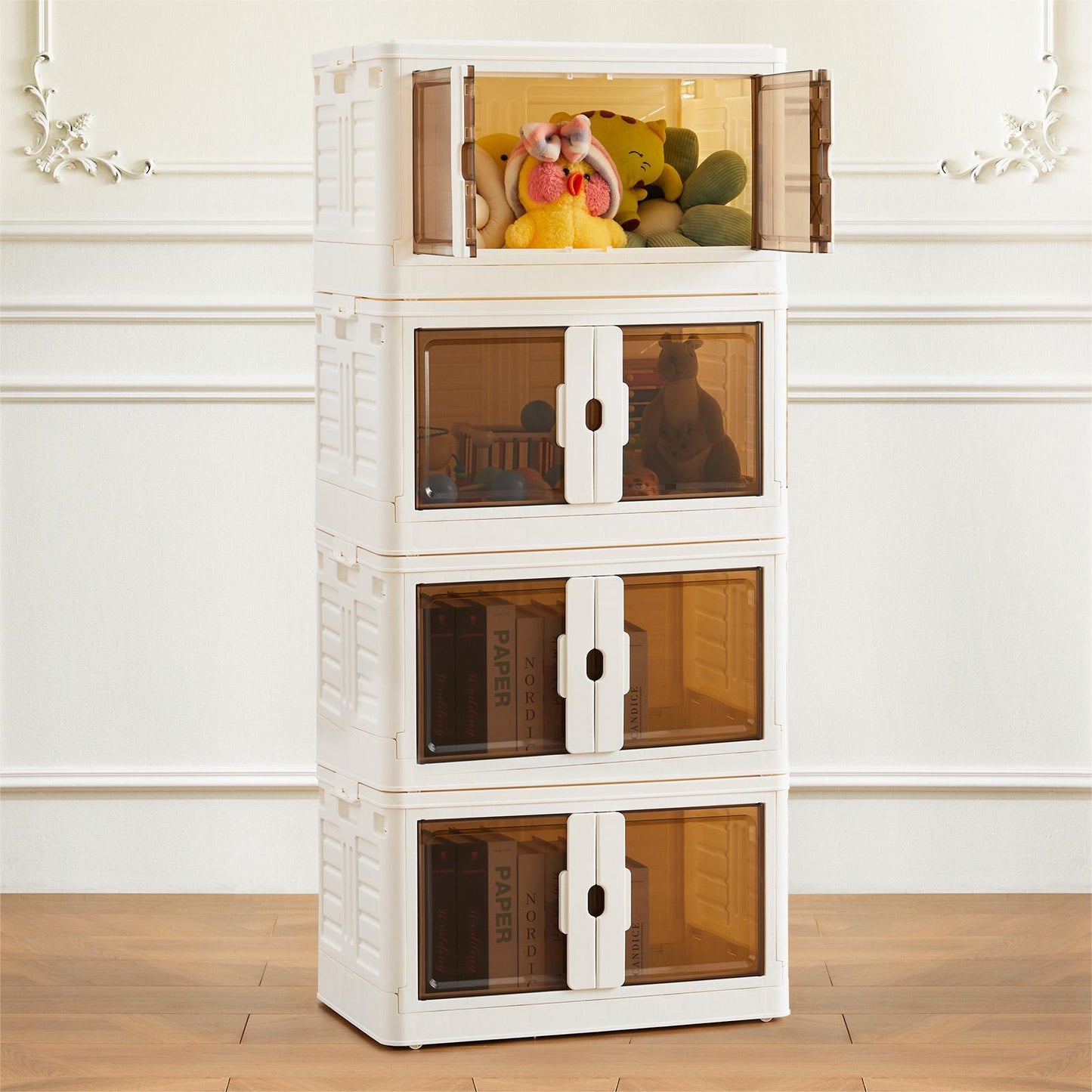 Stackable Plastic Storage Box With Lid