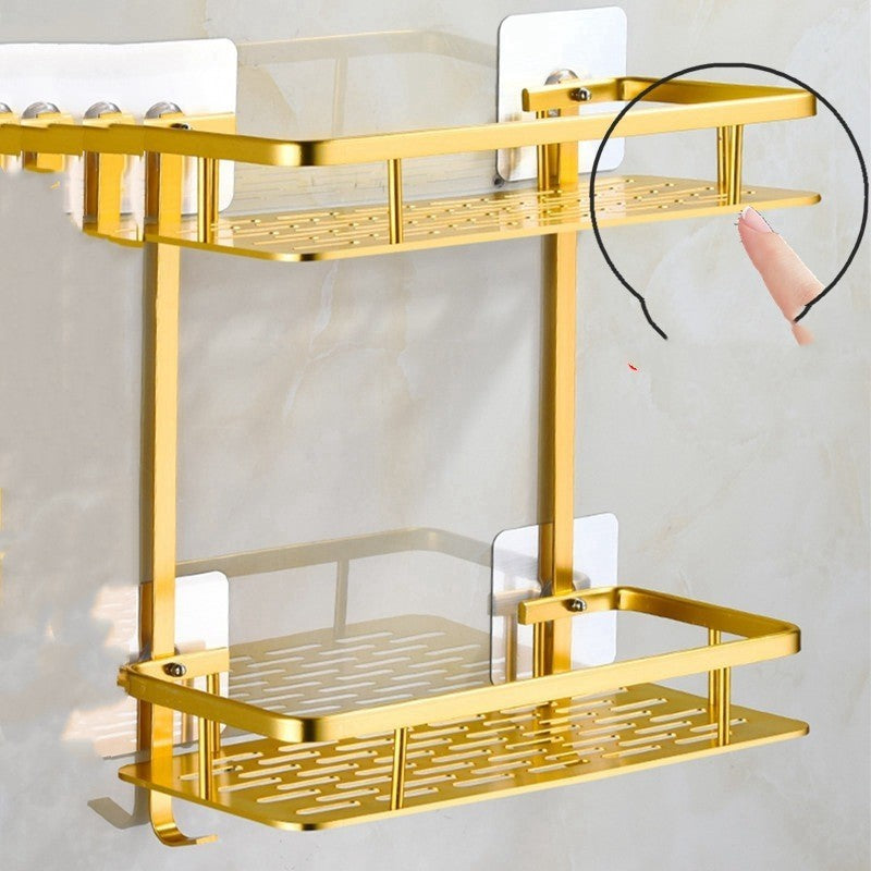 Bathroom Bathroom Storage Rack Wall Bath Room Storage Rack Punch-free