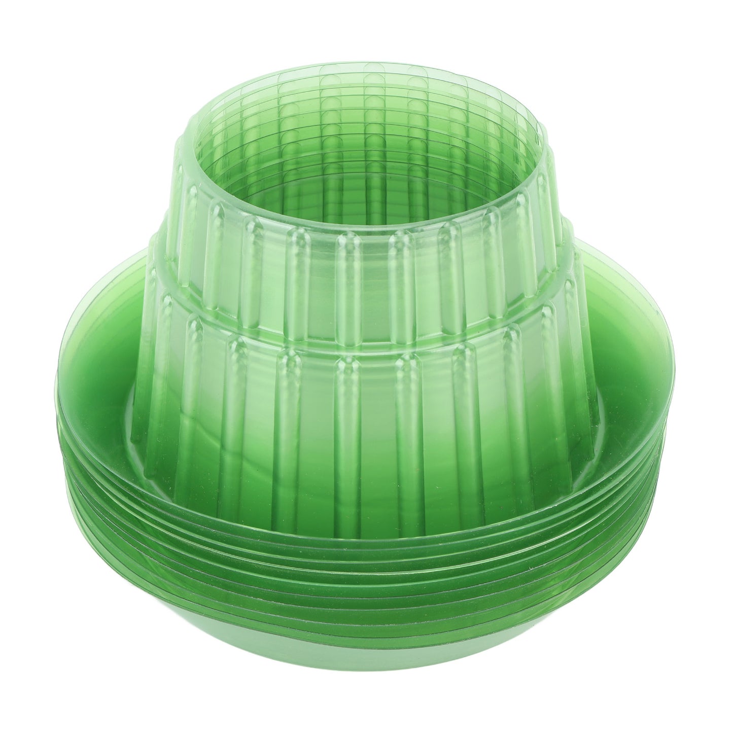 10pcs Green Garden Cloches Plastic Plant Round Cover Reusable Plant Seed Humidity Domes for Home Garden Yard Greenhouse