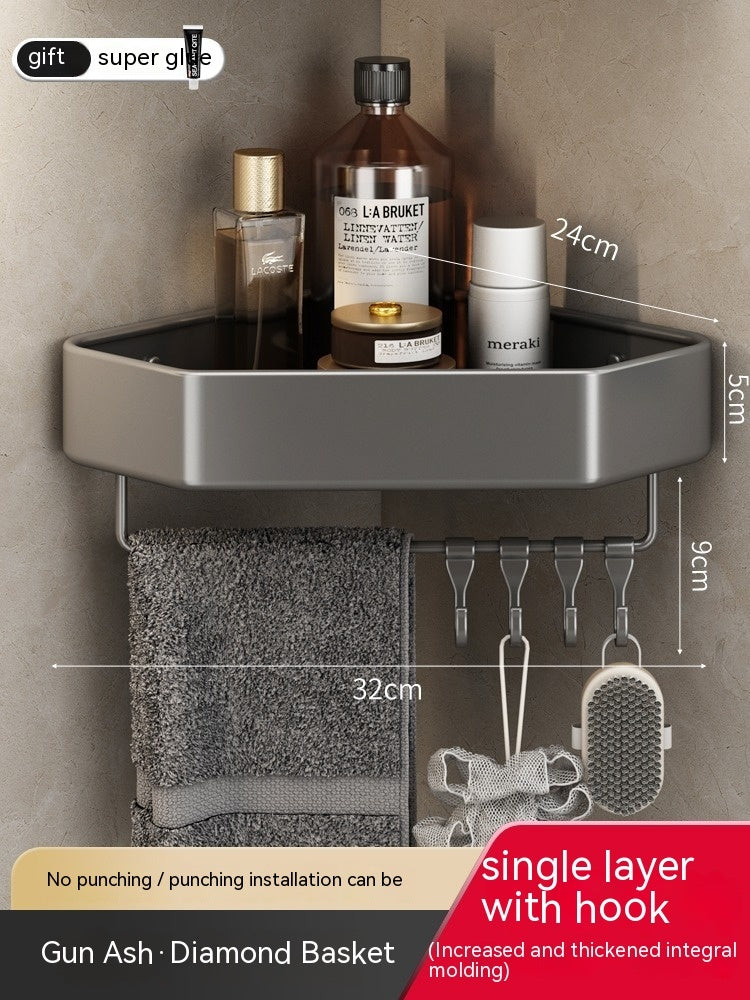 Bathroom Rack Punch-free Corner