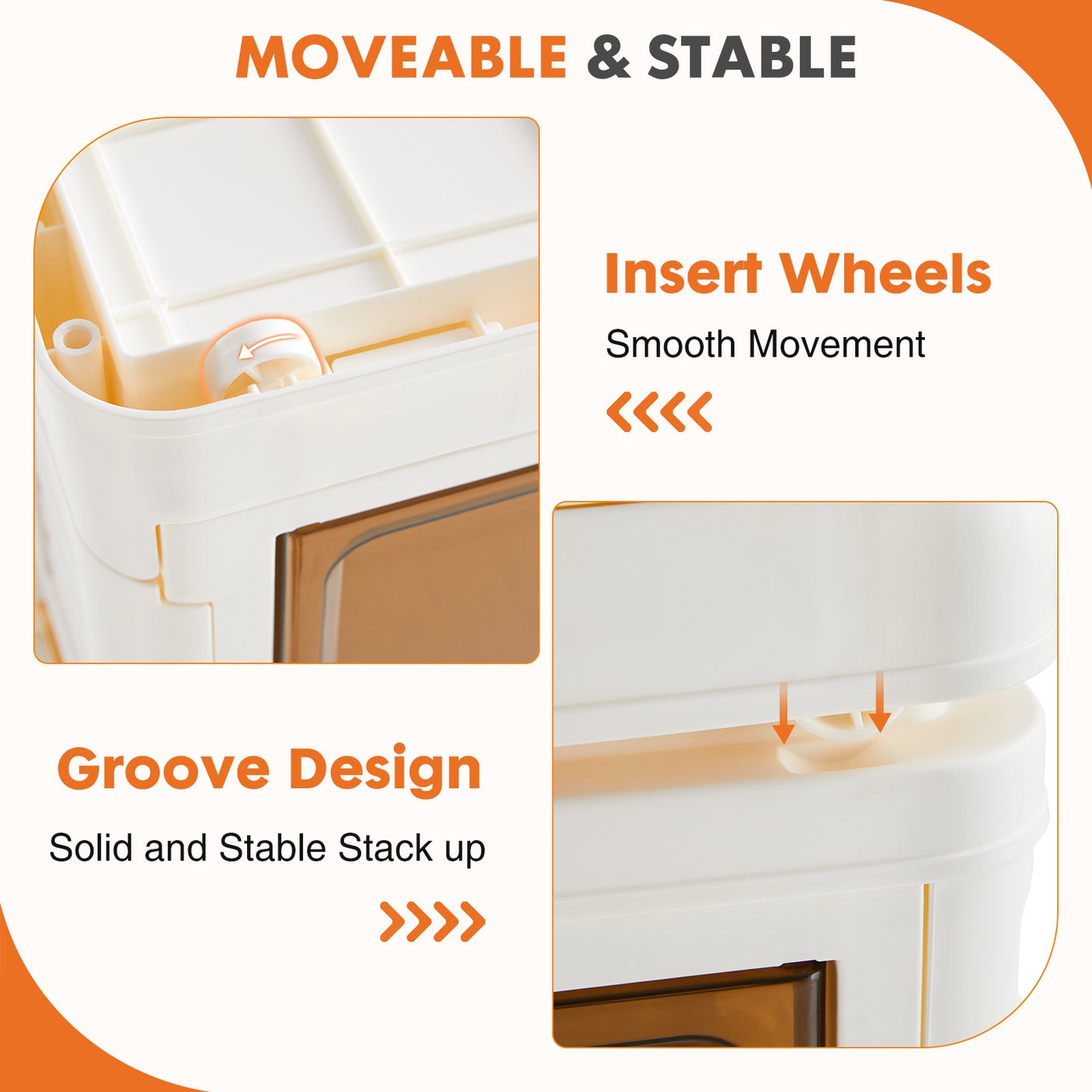 Stackable Plastic Storage Box With Lid