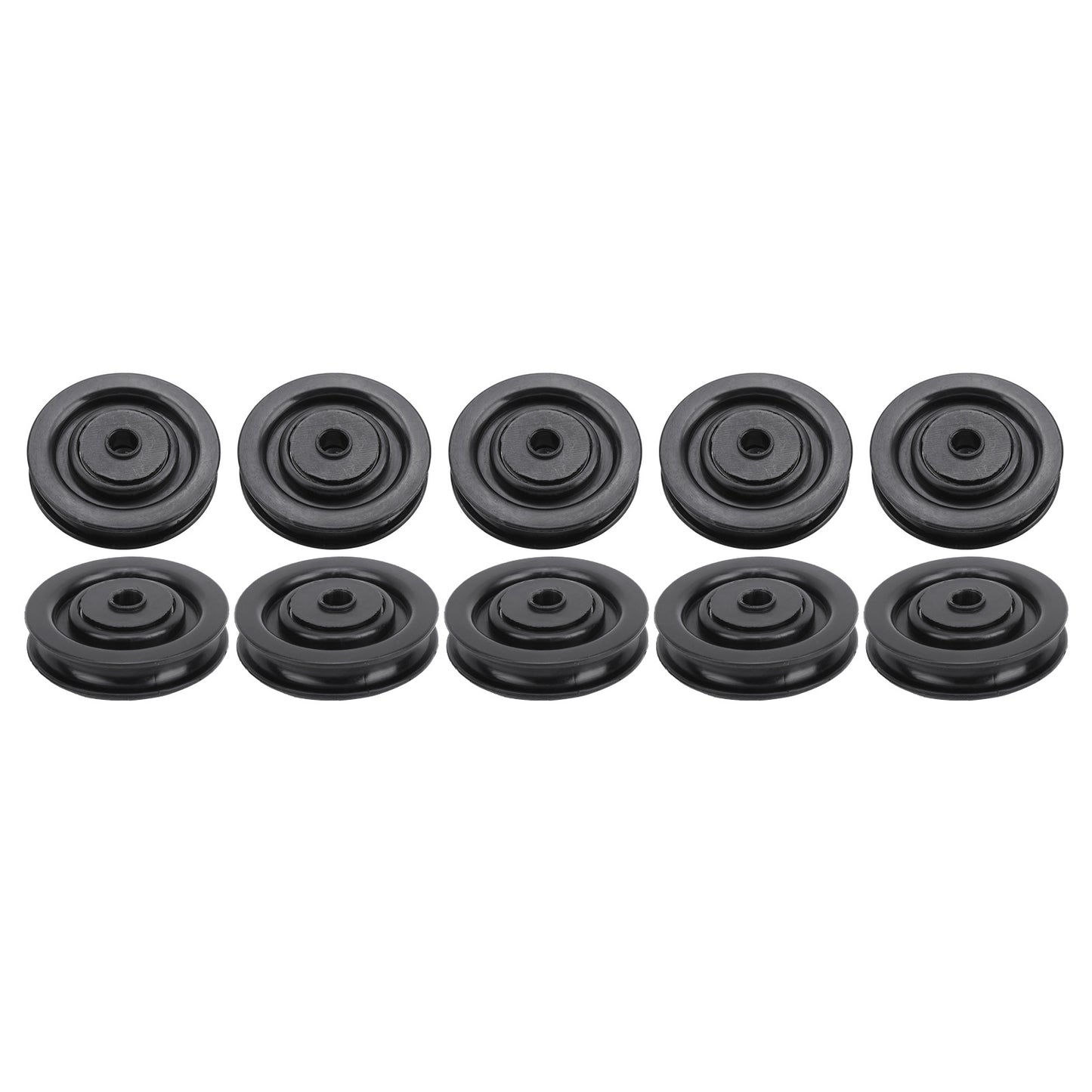 10Pcs Universal Pulley Wheel Fitness Hoisting Equipment Accessories Nylon Bearing Core75mm
