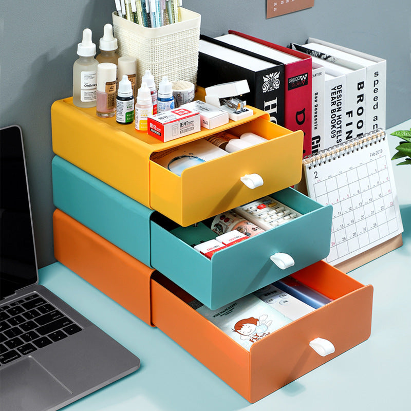 Desktop Superimposed Drawer Storage Office Dormitory