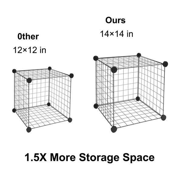 16 Grid Iron Mesh Material Storage Rack