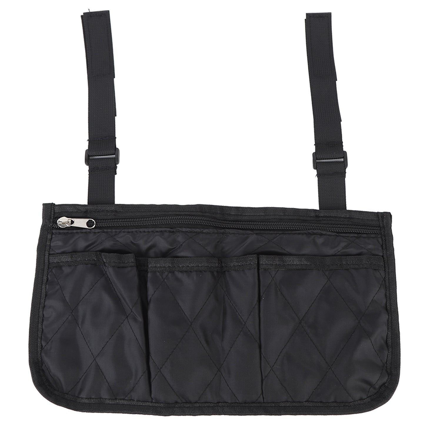 Wheelchair Side Bag Armrest Accessories Black Wheelchair Pouch Storage Bag for Disabled