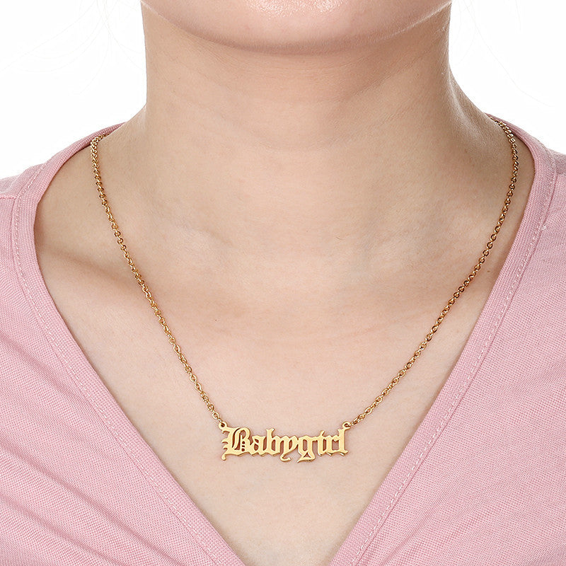 Creative babygirl english alphabet items