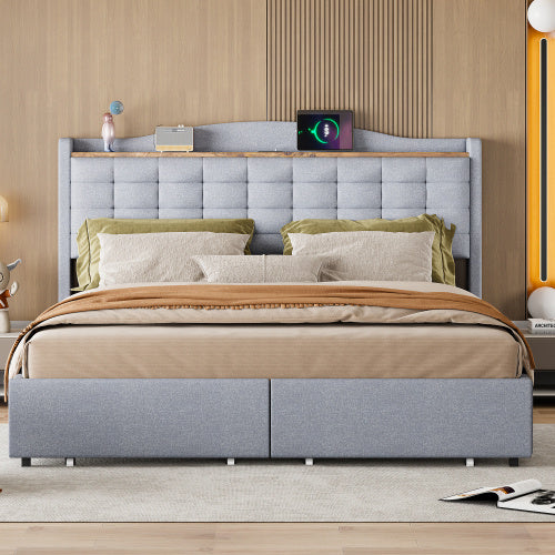 Linen Bed Frame