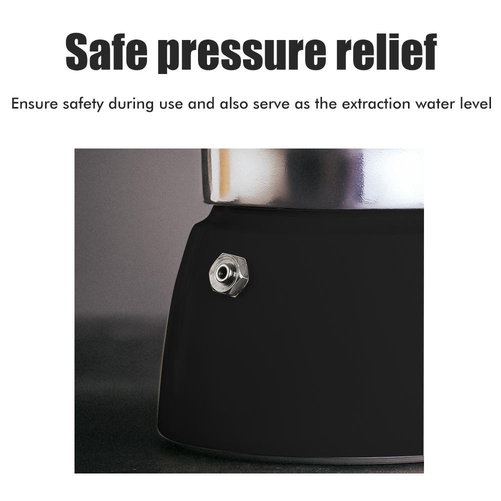 150ML/300ML Portable Aluminum Italian Style Espresso Maker Moka Pot Coffee Maker Household Mocha Cold Extract Pot for Making Cappuccino Latte