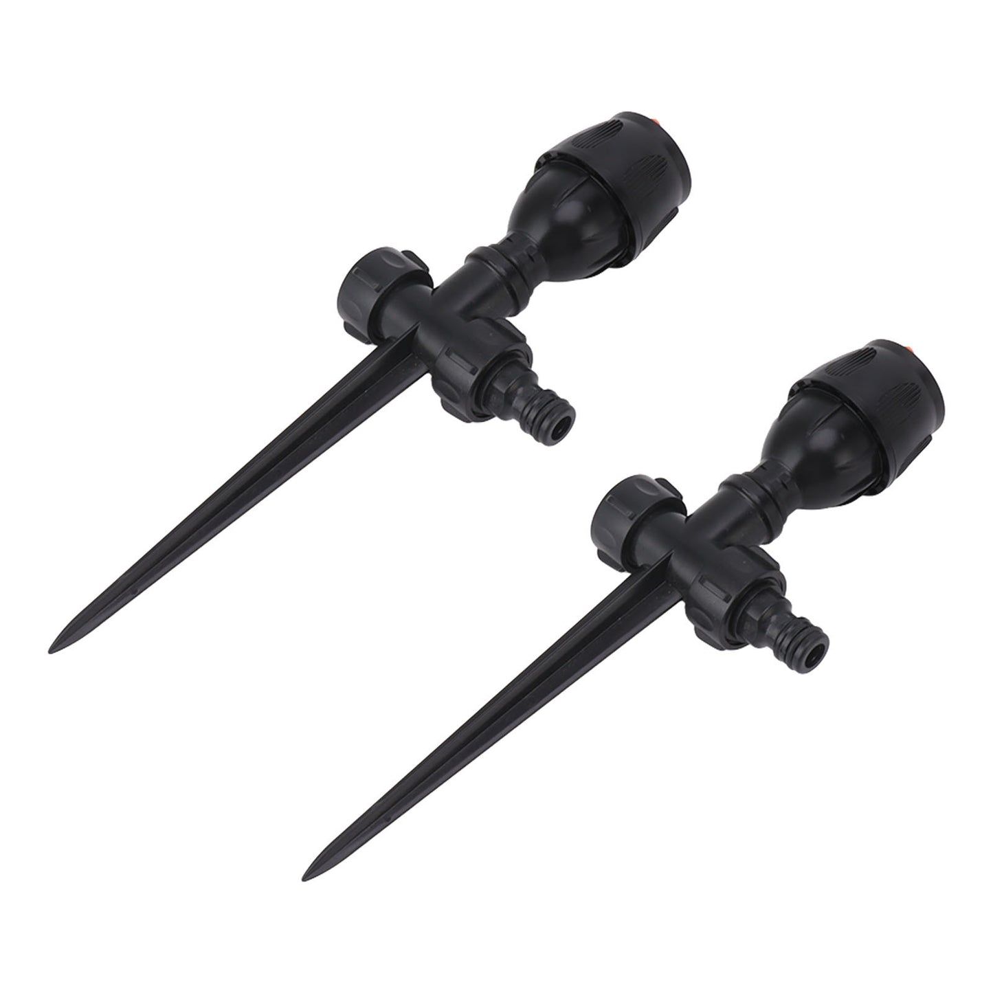 2pcs Garden Sprinklers Plastic 360 Degree Rotating Irrigation Sprinkler Large Area Coverage Sprinkler for Garden Yard Lawn