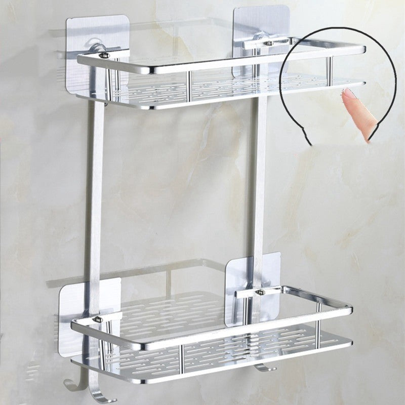 Bathroom Bathroom Storage Rack Wall Bath Room Storage Rack Punch-free