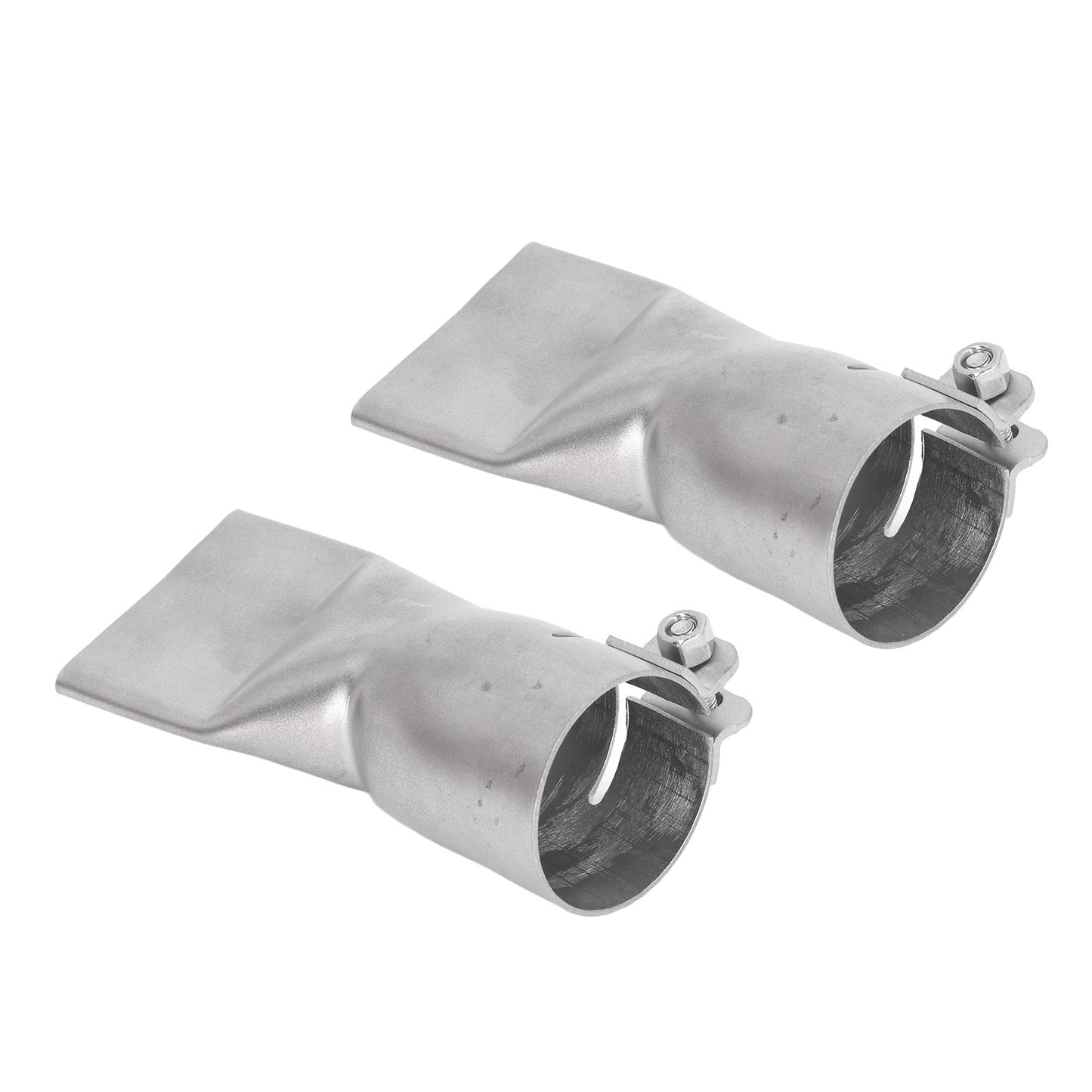 2Pcs 40mm Flat Wide Mouth Welding Nozzle Stainless Steel Heat Resistant Heat Gun Welding Nozzle