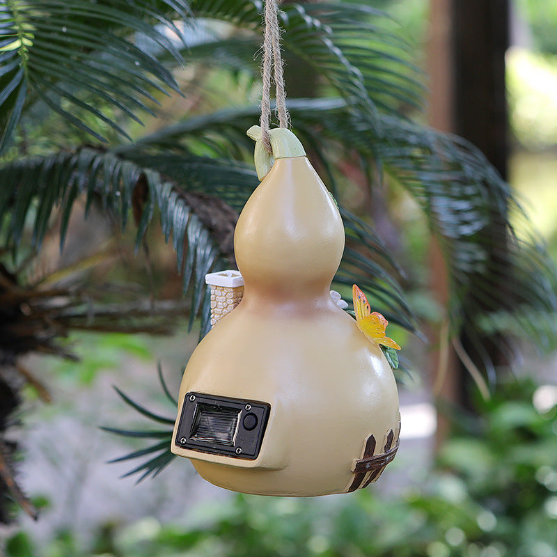 Gourd House Decoration Outdoor Courtyard Tree Pendant Solar Lamp