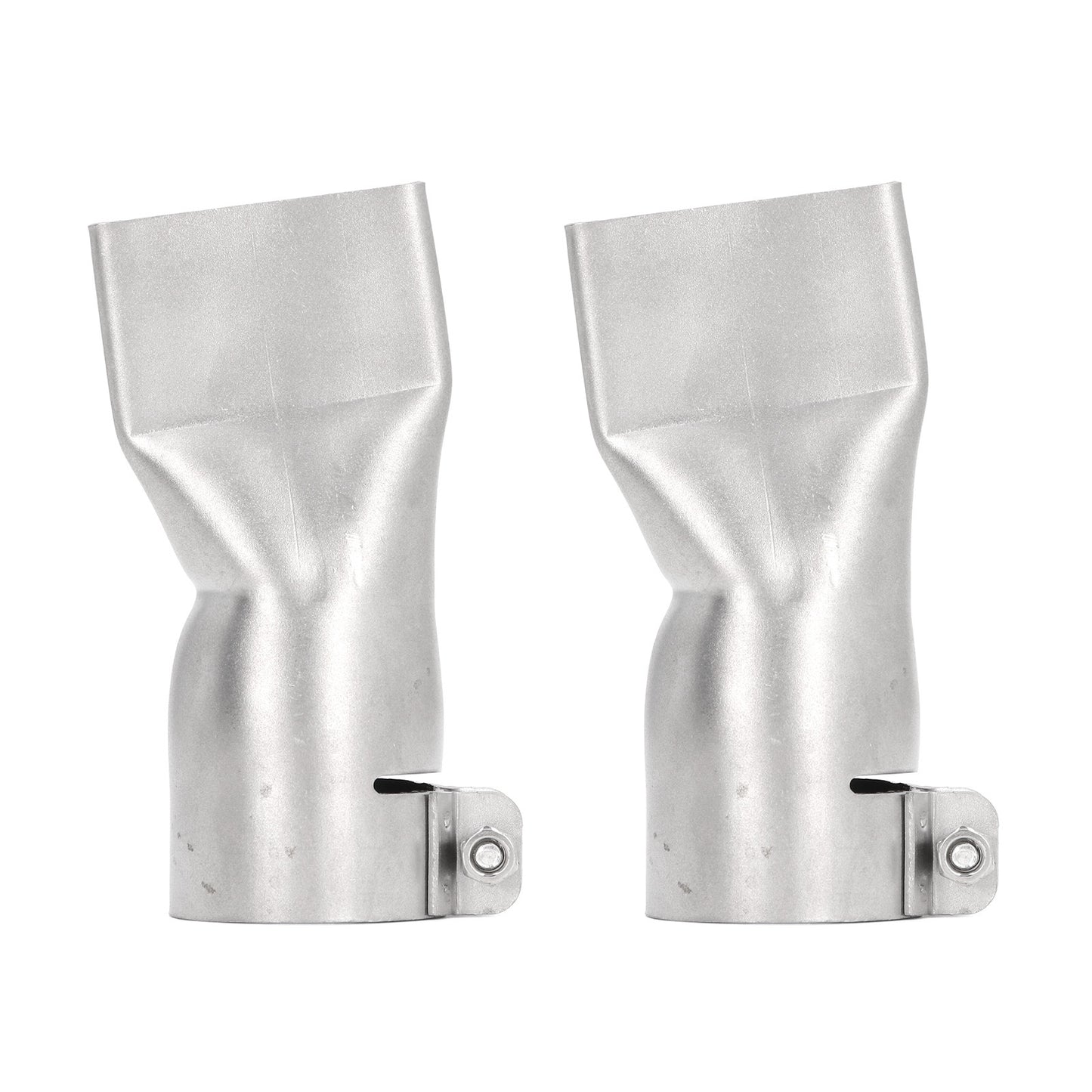 2Pcs 40mm Flat Wide Mouth Welding Nozzle Stainless Steel Heat Resistant Heat Gun Welding Nozzle