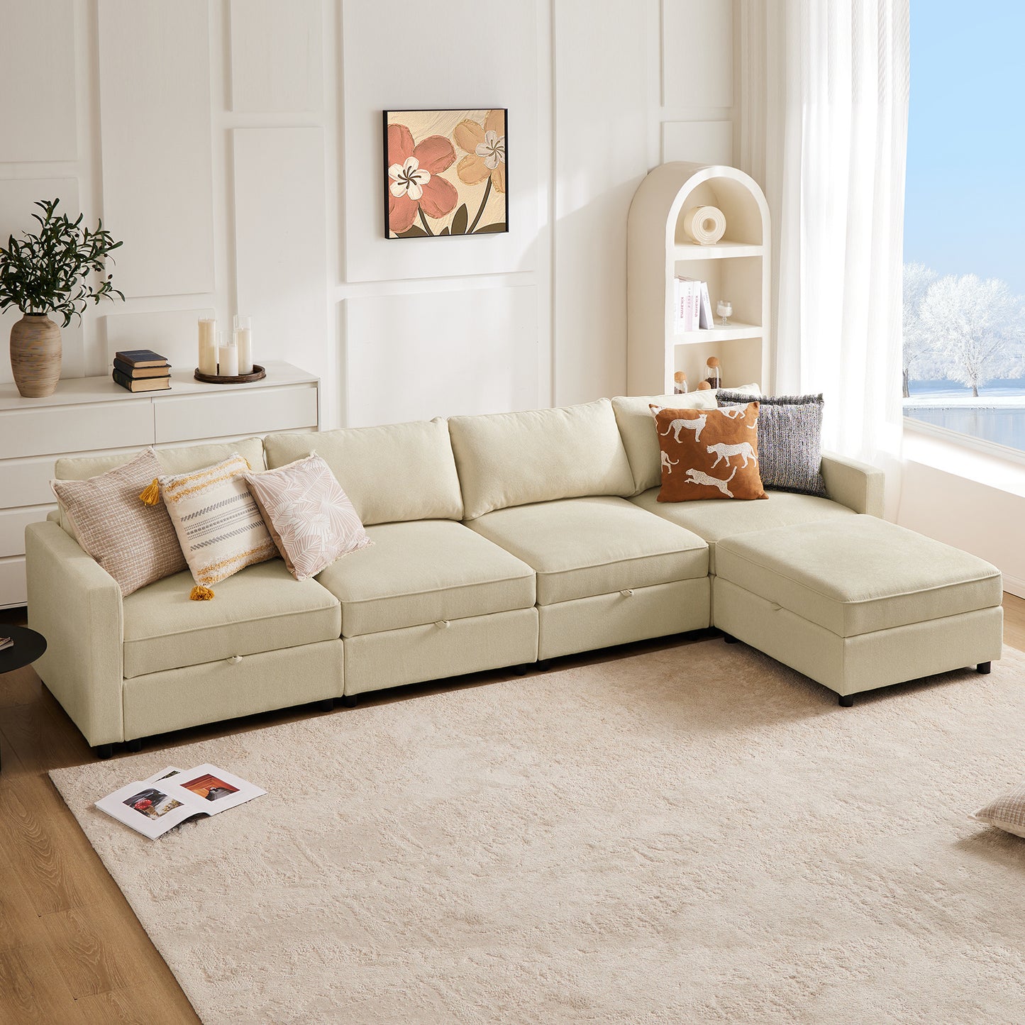Large Sofa Bed In The Living Room