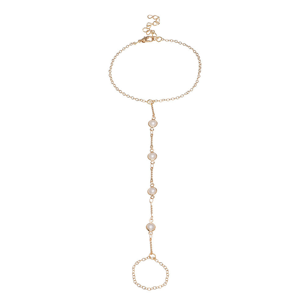 Butterfly Pearl Women's Toe Chain Ornament