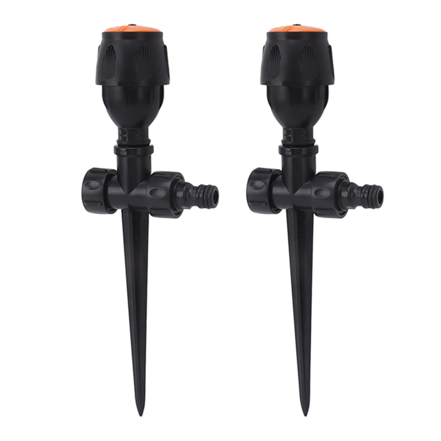 2pcs Garden Sprinklers Plastic 360 Degree Rotating Irrigation Sprinkler Large Area Coverage Sprinkler for Garden Yard Lawn