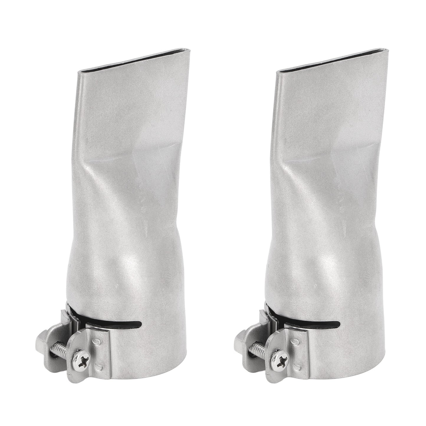 2Pcs 40mm Flat Wide Mouth Welding Nozzle Stainless Steel Heat Resistant Heat Gun Welding Nozzle