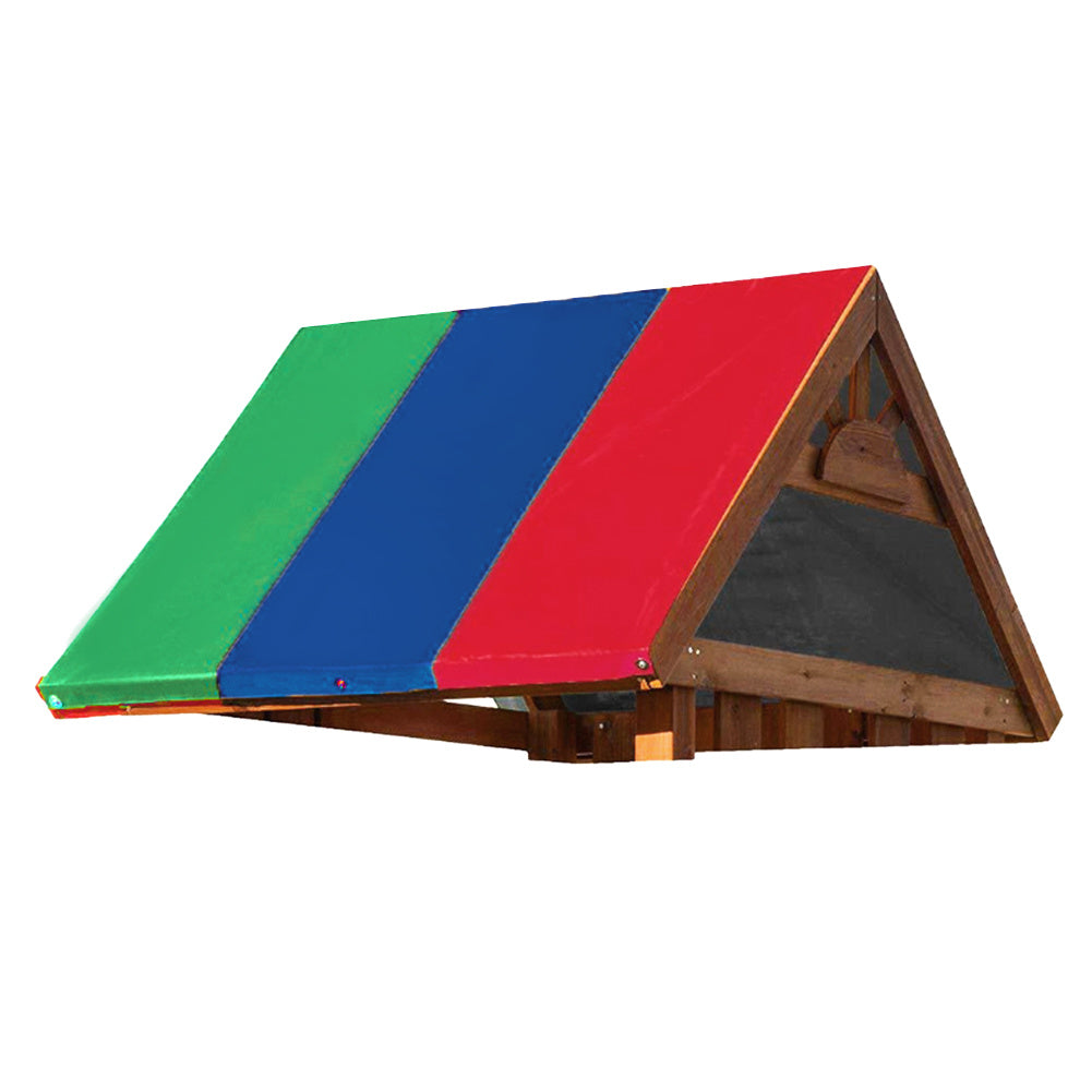 132x226cm 210D Oxford Cloth Outdoor Garden Awning Roof Cover Swing Canopy Garden Accessories(Green Blue Red )