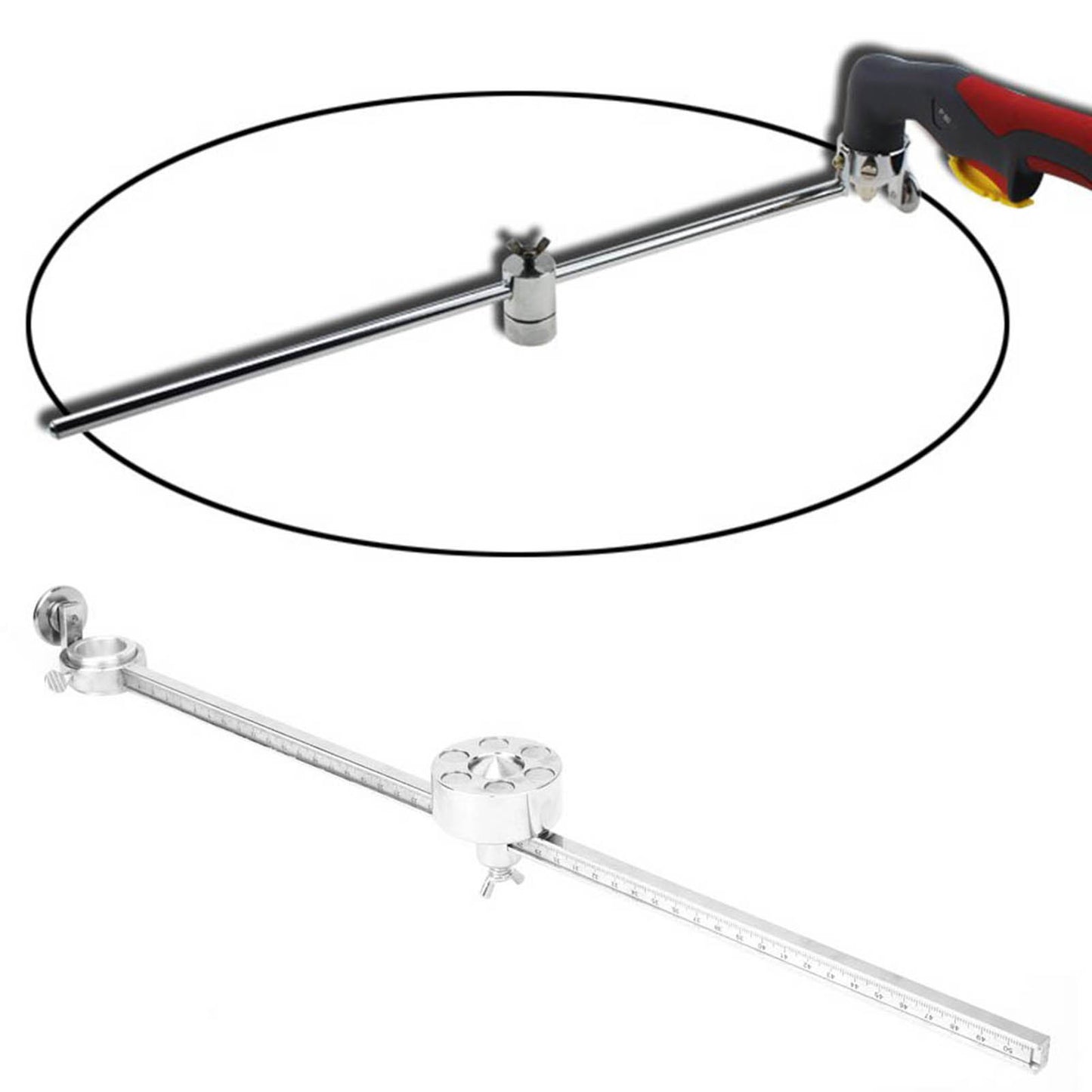 Torch Compass Roller Guide Plasma Cutter Tool Supplies with Scale Ruler Fit for A40/PT‑31