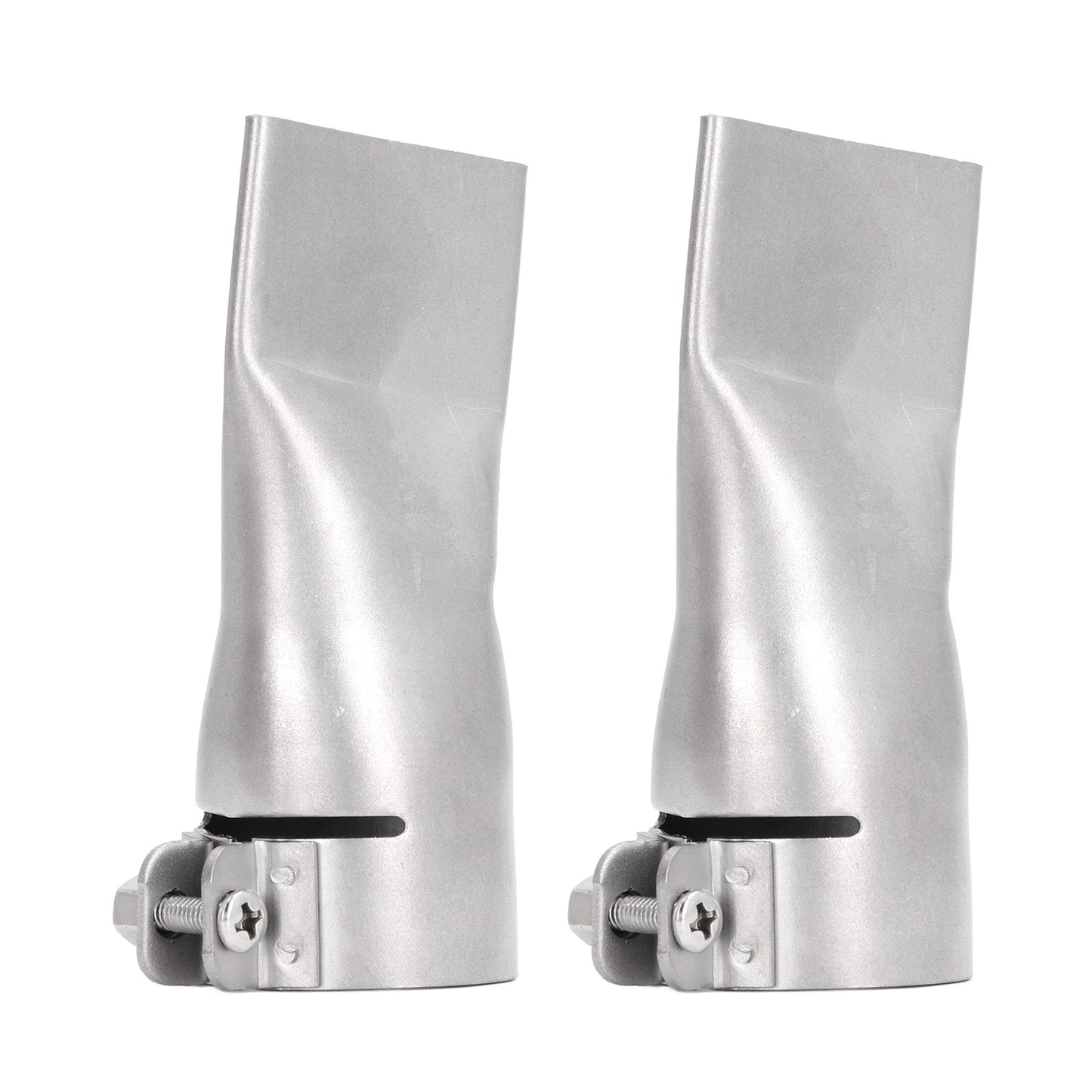 2Pcs 40mm Flat Wide Mouth Welding Nozzle Stainless Steel Heat Resistant Heat Gun Welding Nozzle